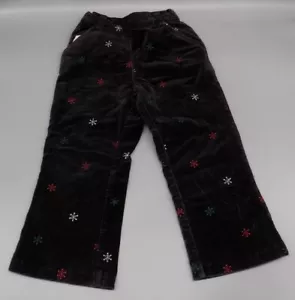 Vintage OshKosh 4T Velour Samt Urlaub Hose Schneeflocken - Bild 1 von 7
