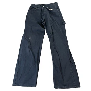 Vtg Dolce Gabbana Carpenter Jeans 28 30 Y2K Baggy Loose Fit Dark Blue - Picture 1 of 13