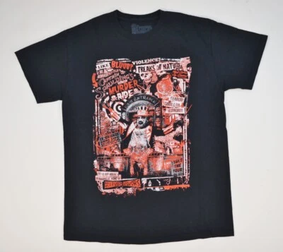Camiseta Rob Zombie House of 1000 Corpses Negra Promoción de Película Mediana Paseo de Asesinato Foto 1 de 4