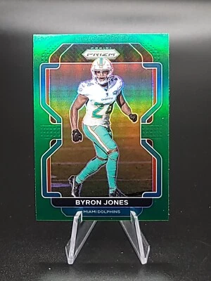 2021 Panini Football Byron Jones Green Prizm Miami Dolphins #110 - Image 1 of 2