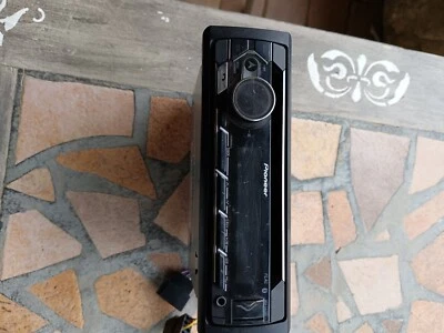 pioneer car audio DEH-S420BT frontalino nero luminosità interna rosso, bluetooth - Immagine 1 di 3