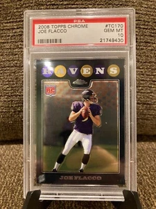2008 Topps Chrome Joe Flacco Rookie Graded PSA 10 GEM MINT BENGALS! - Picture 1 of 6