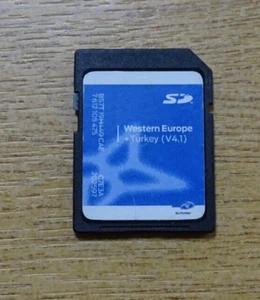 FORD MCA SONY SAT NAVIGATION SD CARD ALL MODELS V4.1 BS7T-19H44-CAE WEST EUROPE - Picture 1 of 5
