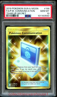 Pokemon Team Up Pokemon Communication 196 PSA 10 - Image 1 of 2
