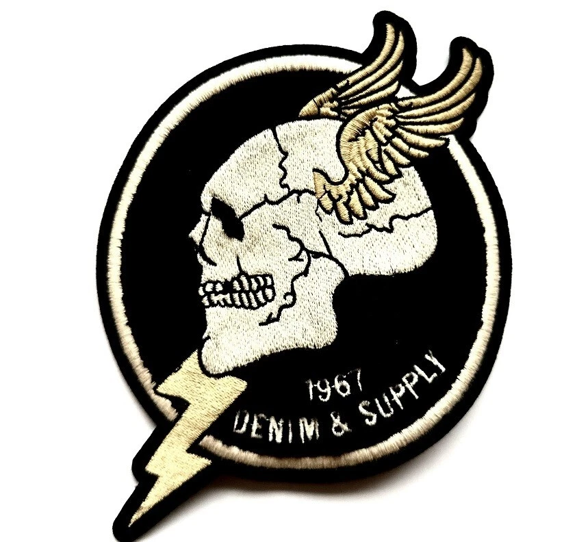 POLO RALPH LAUREN COMBAT UTILITY MILITARY SKULL 1967 DENIM & SUPPLY PATCH RARE ! - Image 1 of 1