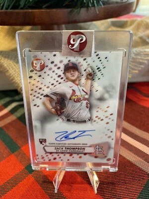2023 Topps Pristine Zach Thompson Encased Rookie Autograph Auto Cardinals M949 - Image 1 of 2