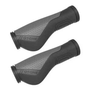 T-ONE T-GP66B Ripple Ergo Griffe, 130 mm, schwarz/grau (1 Paar) - Bild 1 von 2
