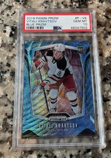VITALI KRAVTSOV 2019 Panini Prizm Blue #P-VK PSA 10 POP 2 #/91 New York Rangers