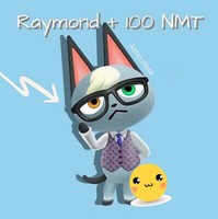 Animal Crossing New Horizons Villager - Raymond + 100 Nook Miles Tickets!