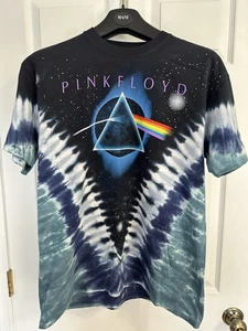 Liquid Blue Pink Floyd Dark Side Of The Moon T Shirt Large Tie Dye “TEST PRINT” - Picture 1 of 12