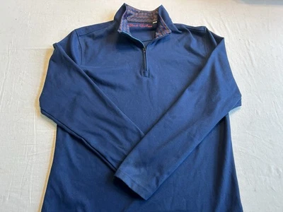 Pullover Robert Graham 1/4 cremallera calce clásico para hombre M Foto 1 de 4