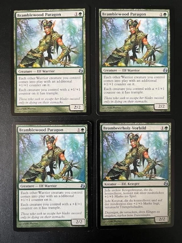 MTG- Bramblewood Paragon x4 - Morningtide (One is Foreign) - Image 1 of 1