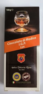 CIOCCOLATO DI MODICA RUM ANTICA DOLCERIA RIZZA 100 G