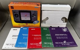 SNK NeoGeo Pocket Color Box Manuals & Tray ONLY (Stone Blue) No Console Included