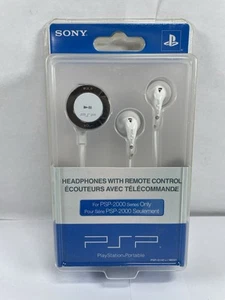 Sony PSP 2000 Series białe słuchawki słuchawki (PSP-S140U) FABRYCZNIE NOWE ZAPIECZĘTOWANE! - Zdjęcie 1 z 8