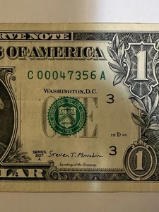 Zip Code Note Middletown, ID One Dollar Bill 47356 Novelty Note Series 2017 A - Picture 1 of 10