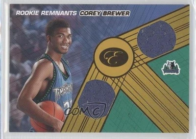 2007-08 Bowman Elevation Rookie Remnants Dual Numbered to 9 /9 Corey Brewer RC - Image 1 of 2