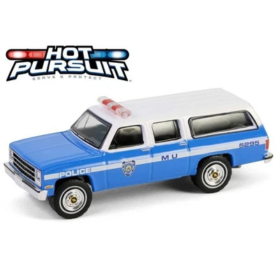 CHEVROLET Suburban K2500 Scotsdale - NYPD - 1990 - Police - Greenlight 1:64 - Immagine 1 di 4