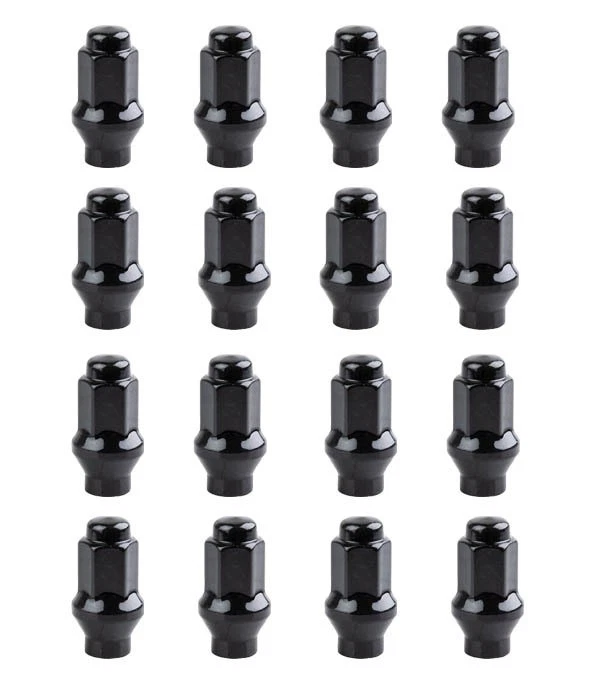 Tuerca cónica de eje extendido Tusk 10x1,25 mm paso de rosca 14 mm cabeza negra 16 piezas Foto 1 de 1