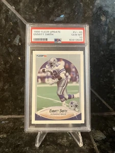 Emmitt Smith PSA 10 1990 Fleer Update RC U-40 HOF ROOKIE CARD - Picture 1 of 2