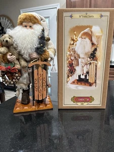 Grandeur Noel 2001 Stoff Santa 16" Collectors Edition Weihnachten Top Zustand  - Bild 1 von 7