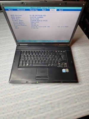 Fujitsu Siemens Esprimo V5535 Laptop 15.4"  Celeron 570 2.26GHz Power On Tested - Image 1 of 4