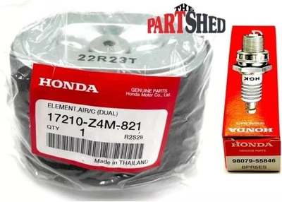 Genuine OEM Honda GX140 GX160 GX200 Engine Tune Up Kit Air Filter & Spark Plug - Image 1 of 4
