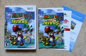 Mario Power Tennis (Nintendo Wii 2012) Complete w/ Manual CIB Tested White Label - Picture 1 of 21