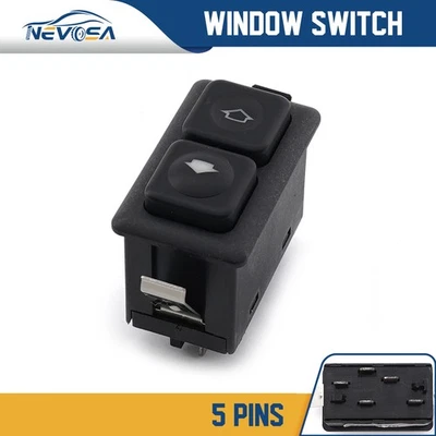 61311381205 Interruptor de control de ventana eléctrica iluminado para BMW E23 E28 E30 E24 325i Foto 1 de 4