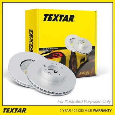 2x Brake Discs Vented For BMW 5 Series E39 530d Textar PRO Rear 1163153 - Image 1 of 4