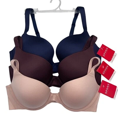 Spanx Bra Underwire Push Up Plunge Padded Pillow Cup No Dig Comfort Strap SF0515 - Image 1 of 4