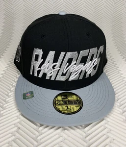 Las Vegas Raiders New Era 2022 NFL Draft Fitted Hat Men’s Size 7 7/8 Black/Gray - Picture 1 of 8