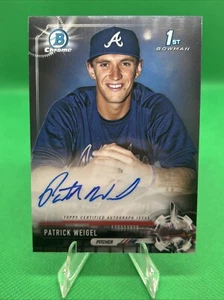Patrick Weigel 2017 1st Bowman Chrome Prospect Auto #CPA-PW ATLANTA BRAVES RC 🔥 - Picture 1 of 4