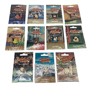 Street Fighter Capcom Pin Badges - Set of 11 - Brand New! Ryu/Ken/Blanka & More! - Picture 1 of 1