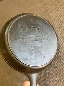 Vintage Martin Herd und Herd Nr. 5 Hamburger Logo Gusseisen Pfanne - Bild 1 von 6