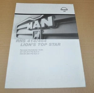 Folleto folleto autobús MAN RHS 414/464 Lion's Specification DE - Imagen 1 de 3