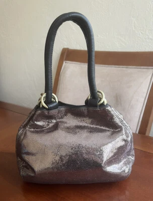 KOOBA mini Draw Top  Metallic Bucket Leather Shoulder Bag - Image 1 of 4