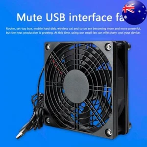5V USB Computer Chassis Cooling Fan Wireless Router Set-top Box Mute Coolers - Afbeelding 1 van 7
