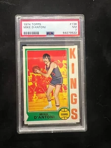 1974 Mike D'Antoni Topps Basketball Rookie Card RC #138 Graded PSA 7 (NM) - Picture 1 of 2