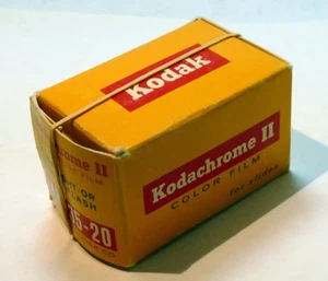 Empty Box for Kodakchrome II kodak slide film expired 1965 ASA 25 Daylight - Picture 1 of 5