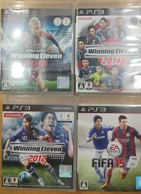 PS3 software set Winning Eleven 2015&2014&2012&FIFA15 - Japanese Version - Image 1 of 4