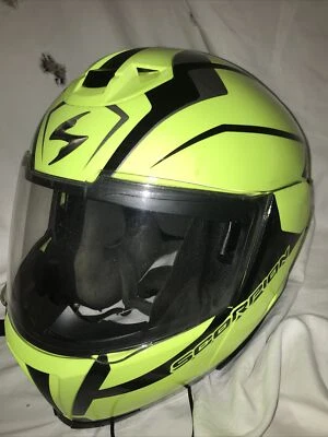 Scorpion DOT摩托车头盔全带遮阳板和集成耳机 — 第 1/4 张图片