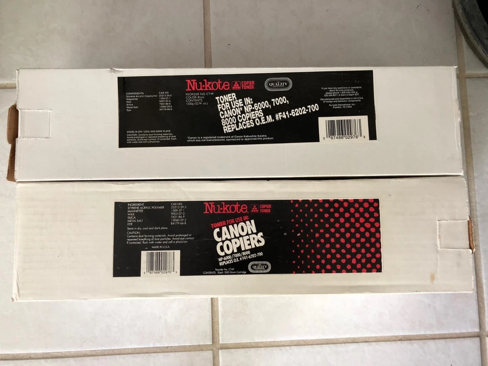 Nukote toner (Set of 2!) for use in Canon NP-6000, 7000, 8000 copiers - Image 1 of 1