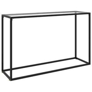 NNEVL Console Table Transparent 120x35x75 cm Tempered Glass - Picture 1 of 7