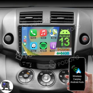 4+64GB 8-Core Android 13 For Toyota RAV4 2006-2012 Car Stereo Radio GPS Carplay - Picture 1 of 17