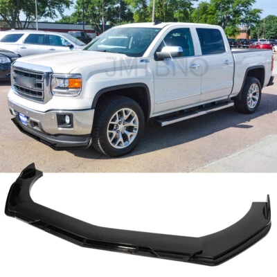 For GMC Sierra 1500 Pickup Front Bumper Lip Chin Splitter Spoiler Body Kit Gloss - Image 1 of 4