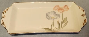 Royal Stafford Plate Tray Rectangle Appetizer Flower Design with Gold Trim - Picture 1 of 15
