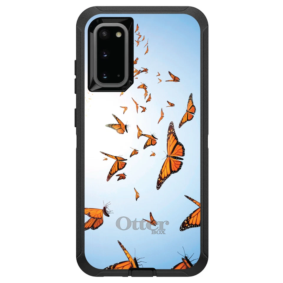 OtterBox Defender for Galaxy S (Choose Model) Flying Monarch ButterFlies - Image 1 of 1