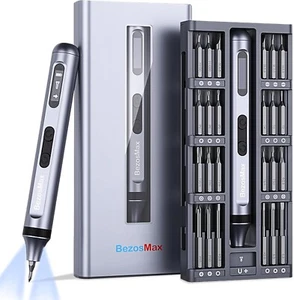 BezosMax 52 in 1 Mini Electric Screwdriver, Precision Screwdriver Set with 48 Ma - Picture 1 of 6