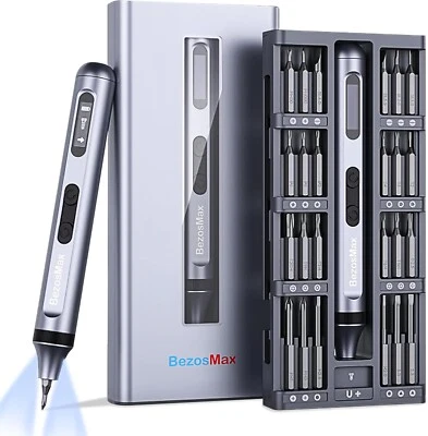 BezosMax 52 in 1 Mini Electric Screwdriver, Precision Screwdriver Set with 48 Ma - Image 1 of 4